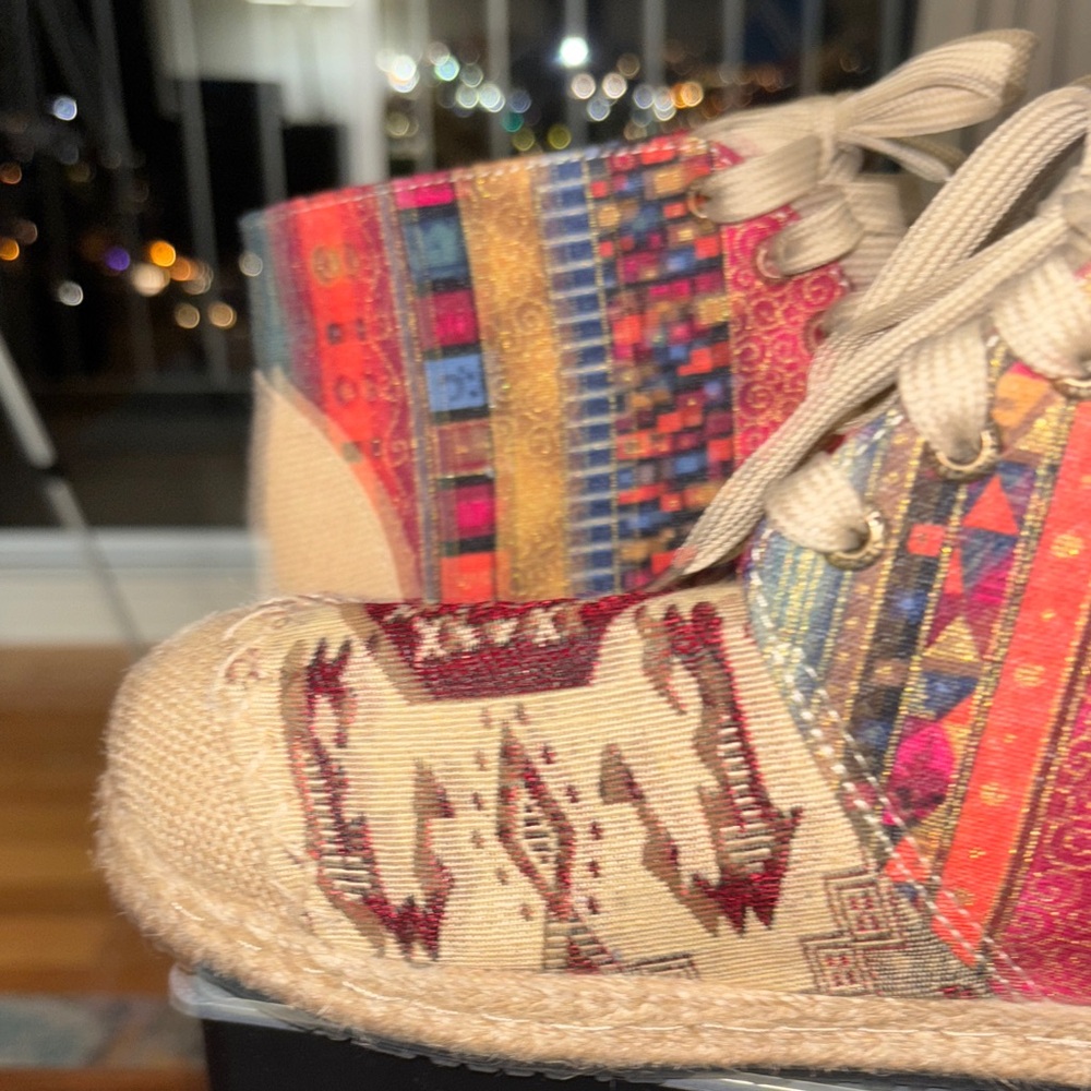 Source Unknown Multicolor Espadrille Boots - image 15